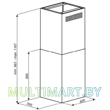 Вытяжка MAUNFELD Bath Isla 401 (белый) картинка 12